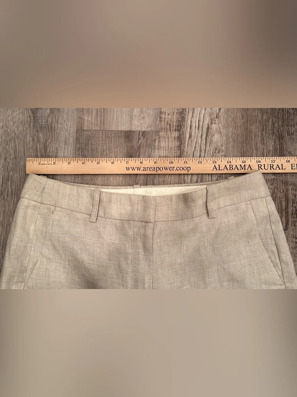 J. Crew Carolina Wide-Leg High-Waist Linen-Blend Pants NWT 12P Office Neutral